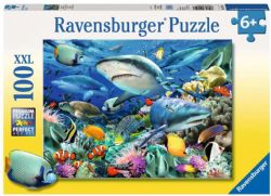 RAVENSBURGER CASSE-TÊTE 100 PIÈCES XXL - RÉCIF DE REQUINS #10951